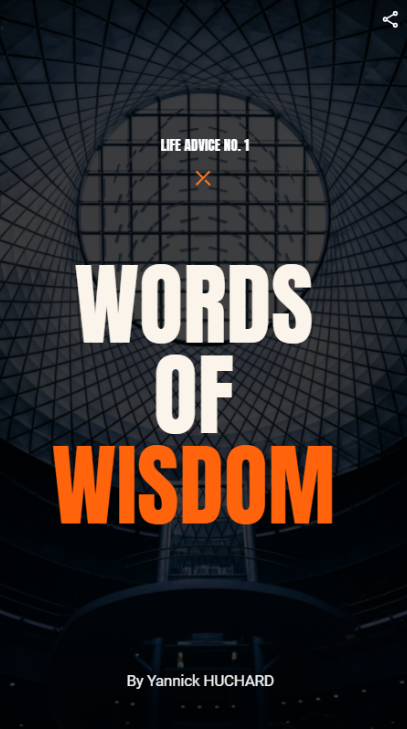 Words of Wisdom – #1